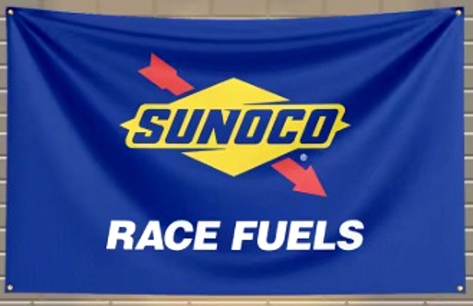 Blue Sunoco Race Fuels 3 ft x 5 ft Flag With Corner Grommets NEW! Home & Garden:Yard, Garden & Outdoor Living:Décor:Flags Cozy Home Treasures